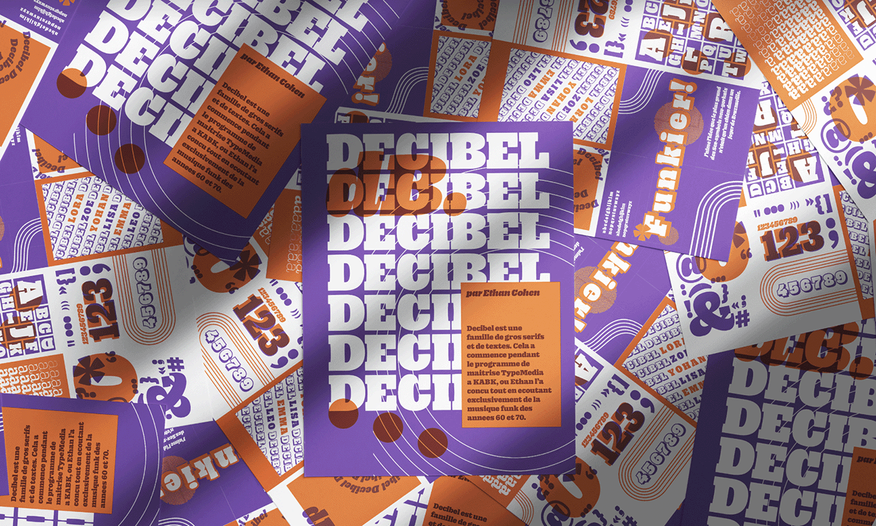 Decibel Font Specimen