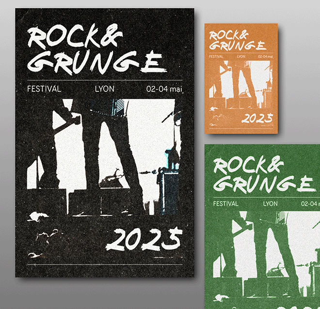 Grunge Font Type